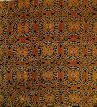 唐代聯珠團花紋錦 