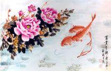 施自強國畫作品