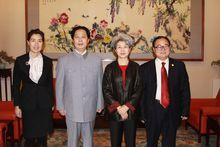 2009年2月傅瑩在接見汪國新、鄭桂蘭