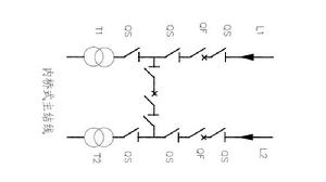 圖2,內橋式主結線