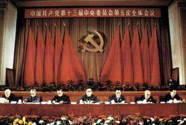 中國共產黨第十三屆中央委員會第五次全體會議