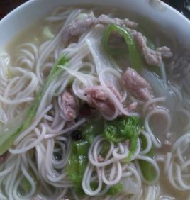 白菜肉絲麵 白菜肉絲麵