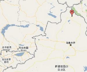 紅墩鎮在新疆維吾爾自治區內位置