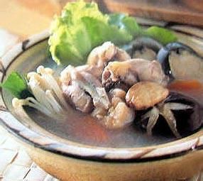 蒜頭干貝田雞掛麵