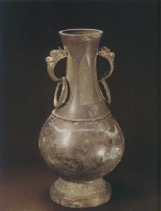 元雙獸耳銜環銅壺 元雙獸耳銜環銅壺