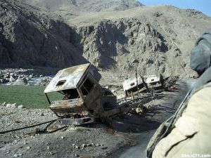 被擊毀的是蘇軍車輛