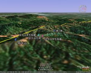 法卡山地區攻防戰陣地圖