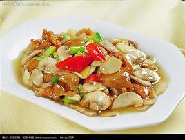 豬肉炒口蘑
