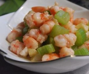 雙素炒蝦丁 雙素炒蝦丁