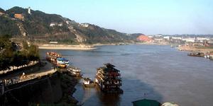 宜賓市三江口（左岷江下金沙江上長江）