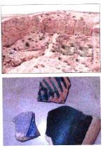 遭破壞的大明慶靖王陵墓坑及出土文物碎片