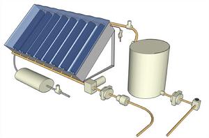 太陽能水空調3D模型
