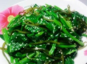 麻油拌菠菜芹菜 麻油拌菠菜芹菜