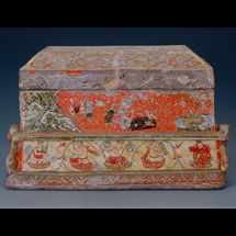 北宋貼金彩繪石雕經函 北宋貼金彩繪石雕經函