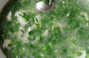 青菜鹹蛋湯 青菜鹹蛋湯