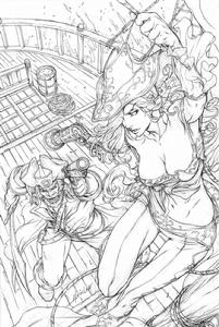 《焰浪之潮》線稿