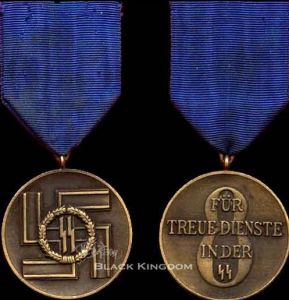 黨衛隊８年長期服役獎章