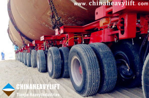 中國重型運輸起吊CHINAHEAVYLIFT軸線車在巴林使用案例