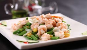 素菜炒蝦仁 素菜炒蝦仁