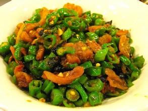 豆豉尖椒炒豬油渣 豆豉尖椒炒豬油渣