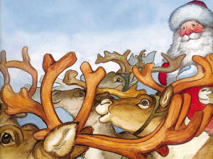 聖誕老人和馴鹿