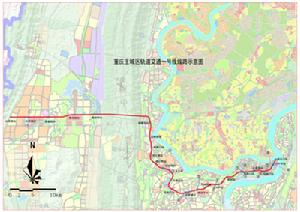 重慶捷運一號線走向