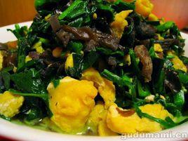 韭黃木耳炒雞蛋 韭黃木耳炒雞蛋