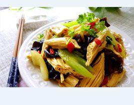 涼拌芹菜腐竹 涼拌芹菜腐竹