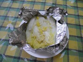 錫紙烤白菜 錫紙烤白菜