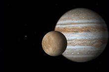 木星及其衛星歐羅巴（木衛二）