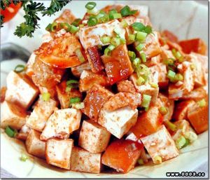 鹹鴨蛋拌豆腐 鹹鴨蛋拌豆腐