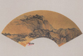 清樊圻山水扇面 清樊圻山水扇面