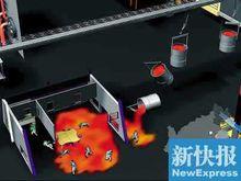 鐵嶺鋼包脫落事件現場模擬圖