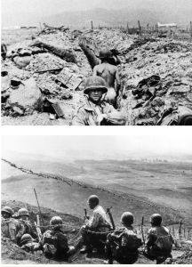 法軍將森林密布的奠邊府盆地，修建成了光禿禿的堅固防禦工事群。