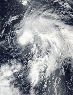 強熱帶風暴康森  衛星雲圖