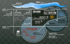 南山·世紀大廈交通圖