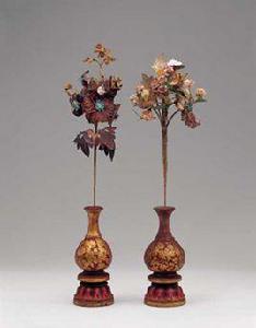 木雕花瓶 木雕花瓶