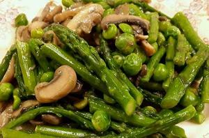 蘆筍炒蘑菇 蘆筍炒蘑菇