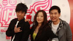 （圖）李延亮、艾敬、王東長沙唱區三位評審。