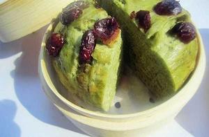 抹茶紅豆發糕 抹茶紅豆發糕