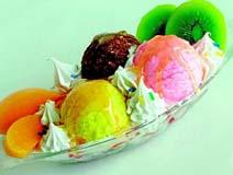 彩色冰淇淋