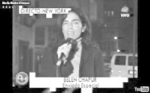 瑪麗亞&middot;貝倫&middot;查普爾2001年在紐約報導“9&middot;11”事件時的錄像截圖