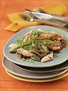 火腿炒豌豆莢 火腿炒豌豆莢