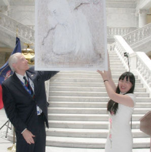 猶他州政府收藏梅雪畫作