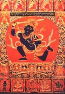 緙絲不動明王像 緙絲不動明王像