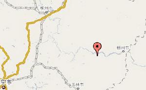 （圖）天平鎮在廣西壯族自治區位置