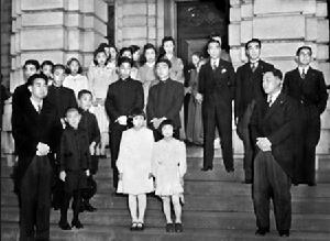 11宮家（舊皇族）共14人脫離皇籍時留影