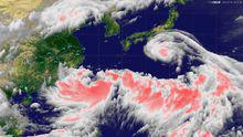 颱風“蘇拉”、“達維”高清雲圖