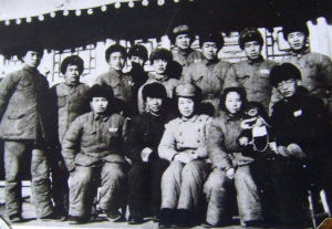 綏遠軍區解放軍主力22師全體首長合影