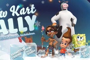 《海綿寶寶雪地賽車》